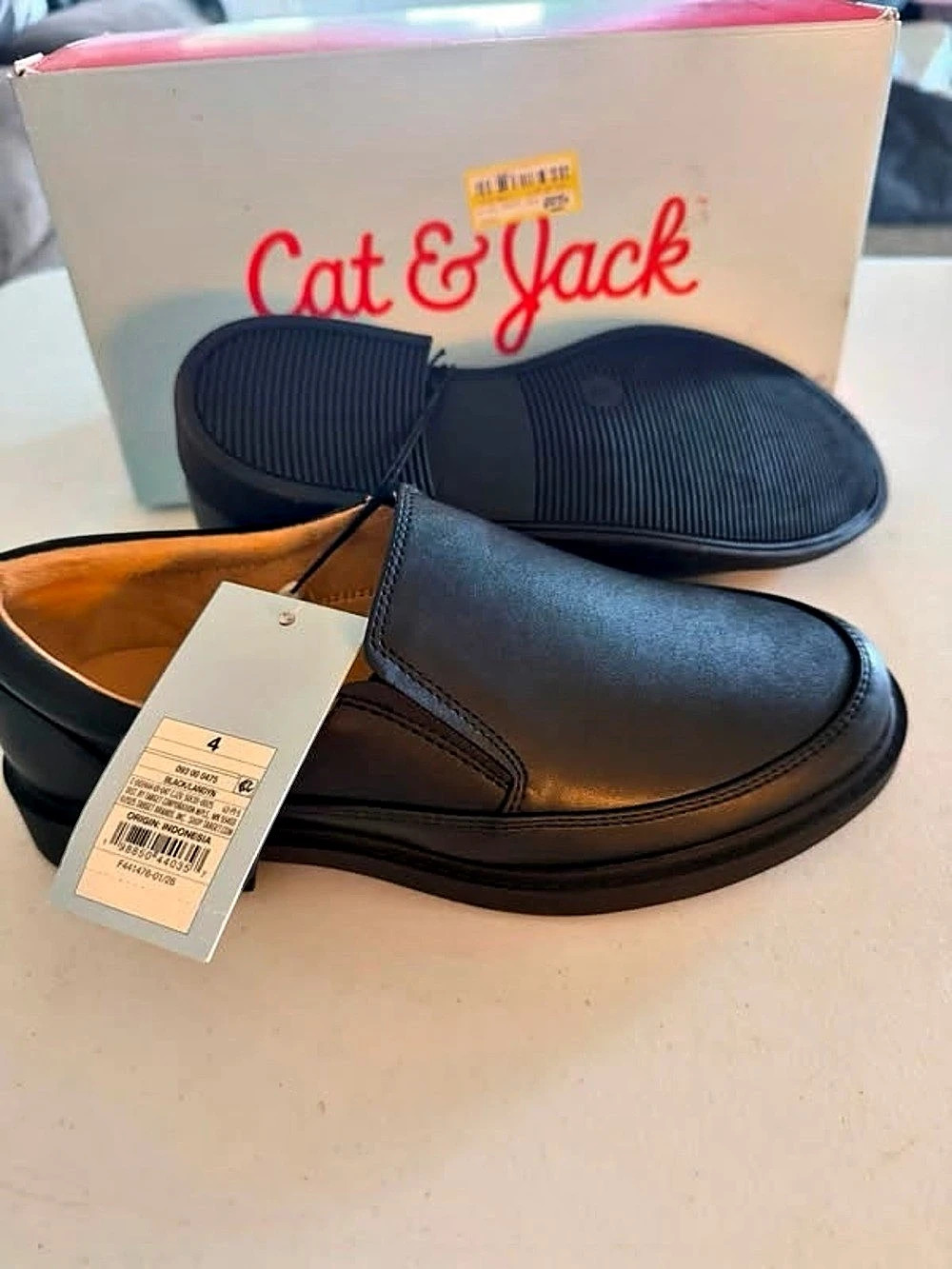 Cat & Jack Landyn Slip-On Dress Shoes Black US 4